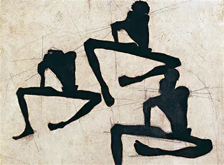Composición con tres desnudos masculinos