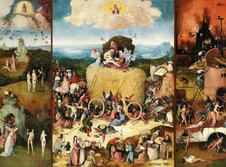 Cuadro El Carro de Heno de Jheronimus van Aken