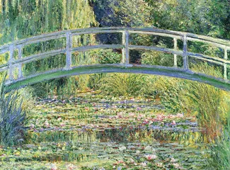 Cuadro El Puente Japones o Puente de los Nenúfares de Oscar-Claude Monet