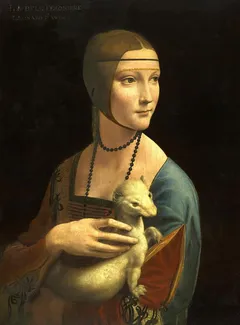 Cuadro La Dama del Armiño de Leonardo di ser Piero da Vinci