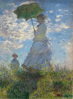 Cuadro Mujer con Sombrilla - Madame Monet y su Hijo de Oscar-Claude Monet