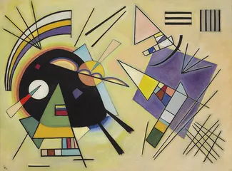 Cuadro Negro y Violeta de Vasili Kandinski 