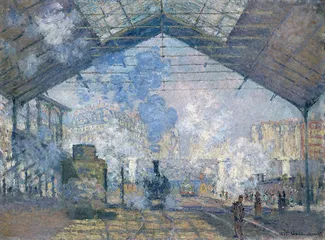 Cuadro Saint-Lazare Station, Exterior View,  1877 de Oscar-Claude Monet