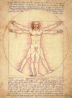 Cuadro Uomo Vitruviano de Leonardo di ser Piero da Vinci