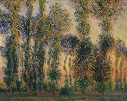Cuadro de Oscar-Claude Monet - Álamos en Giverny