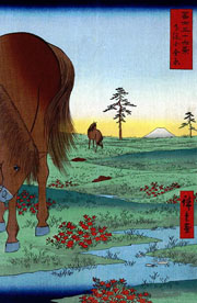 Cuadro de Utagawa Hiroshige - Kogane Plain