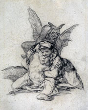 Cuadro de Francisco de Goya y Lucientes - El diablo los junta