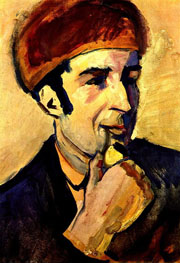 Cuadro de August Macke - Retrato de Franz Marc