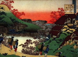 Cuadro de Katsushika Hokusai  - Sarumaru-dayu