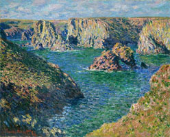 Cuadro de Oscar-Claude Monet - Con vistas al puerto, Belle Ile