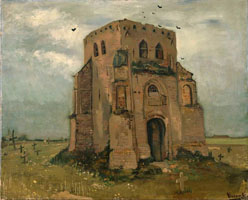 Cuadro de Vincent Willem van Gogh  - La antigua torre de la iglesia en Nuenen