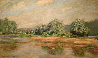 Cuadro de Oscar-Claude Monet - El Sena en PortVillez