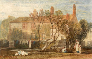 Cuadro de Joseph Mallord William Turner - Steeton Manor House, cerca de Farnley