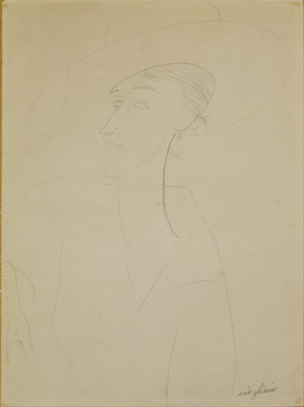 Cuadro de Amedeo Modigliani - Untitled (Portrait of Madame Zborowska) (circa 1919)