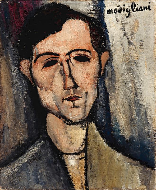 Cuadro de Amedeo Modigliani - A Man (1916)