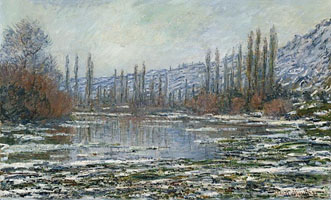 Cuadro de Oscar-Claude Monet - El deshielo en Vetheuil