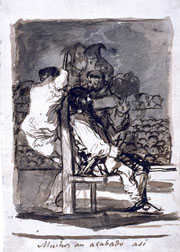 Cuadro de Francisco de Goya y Lucientes - Muchos an acabado asi