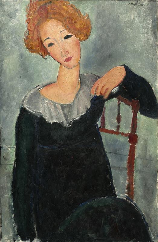 Cuadro de Amedeo Modigliani - Woman with Red Hair (1917)