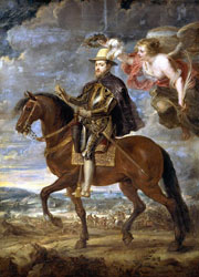 Cuadro de Peter Paul Rubens - Felipe II a caballo