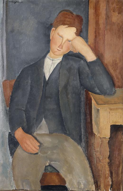 Cuadro de Amedeo Modigliani - The Young Apprentice (1918 