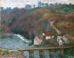 Cuadro de Oscar-Claude Monet - La Grande Creuse por el Puente en Vervy