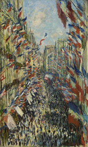 Cuadro de Oscar-Claude Monet - La Calle Montorgueil en París. Celebración del 30 de junio de 1878