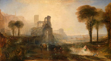 Cuadro de Joseph Mallord William Turner - Palacio y Puente de Caligula