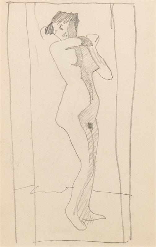 Cuadro de Amedeo Modigliani - Femme nue debout (1905