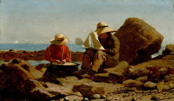 Cuadro de Homer winslow - Los constructores del barco