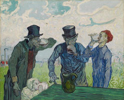 Cuadro de Vincent Willem van Gogh  - Los Bebedores