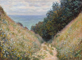 Cuadro de Oscar-Claude Monet - El camino en Pourville Cavée