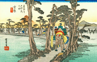 Cuadro de Utagawa Hiroshige - Yoshiwara