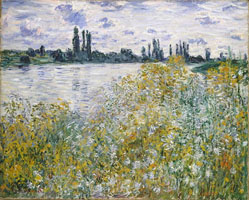 Cuadro de Oscar-Claude Monet - Isla de las Flores en el Sena cerca de Vetheuil