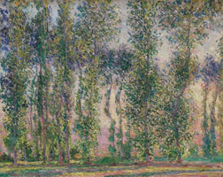 Cuadro de Oscar-Claude Monet - Álamos en Giverny