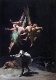 Cuadro de Francisco de Goya y Lucientes - Vuelo de brujas