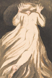 Cuadro de William Blake  - El primer libro de Urizen, lámina 21