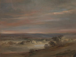 Cuadro de John Constable - Una vista sobre Hampstead Heath, temprano por la mañana
