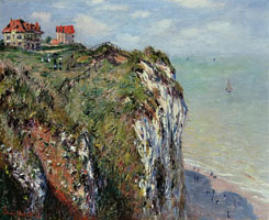 Cuadro de Oscar-Claude Monet - Acantilado en Dieppe