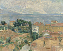 Cuadro de Paul Cézanne - Blick auf L'Estaque 