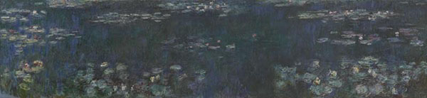 Cuadro de Oscar-Claude Monet - Las Reflexiones Verdes Water Lilies