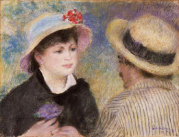 Cuadro de Pierre Auguste Renoir - Pareja paseos en bote
