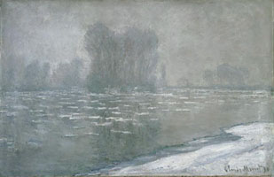 Cuadro de Oscar-Claude Monet - Las nubes de hielo, mañana brumosa