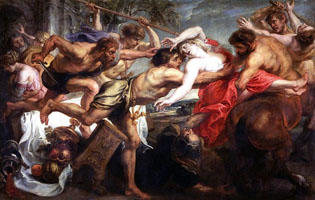 Cuadro de Peter Paul Rubens - El rapto de Hipodamía