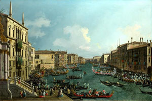 Cuadro de Giovanni Antonio Canal - Una Regata en el Gran Canal