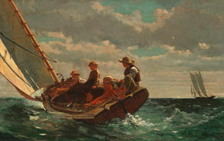 Cuadro de Homer winslow - Un viento justo