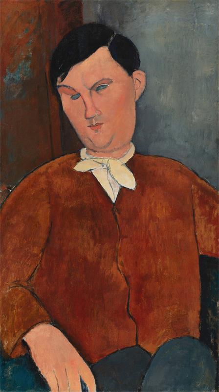Cuadro de Amedeo Modigliani - Monsieur Deleu (1916)