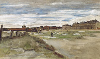 Cuadro de Vincent Willem van Gogh  - Tierra de blanqueo en Scheveningen