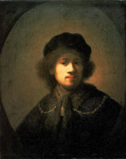 Cuadro de Rembrandt Harmenszoon van Rijn  - Retrato del artista como un hombre joven