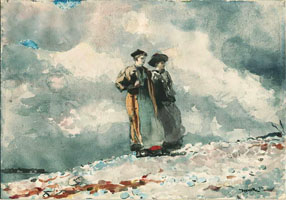 Cuadro de Homer winslow - La perspectiva, Maine Coast