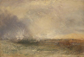 Cuadro de Joseph Mallord William Turner - Mar tempestuoso rompiendo en una orilla